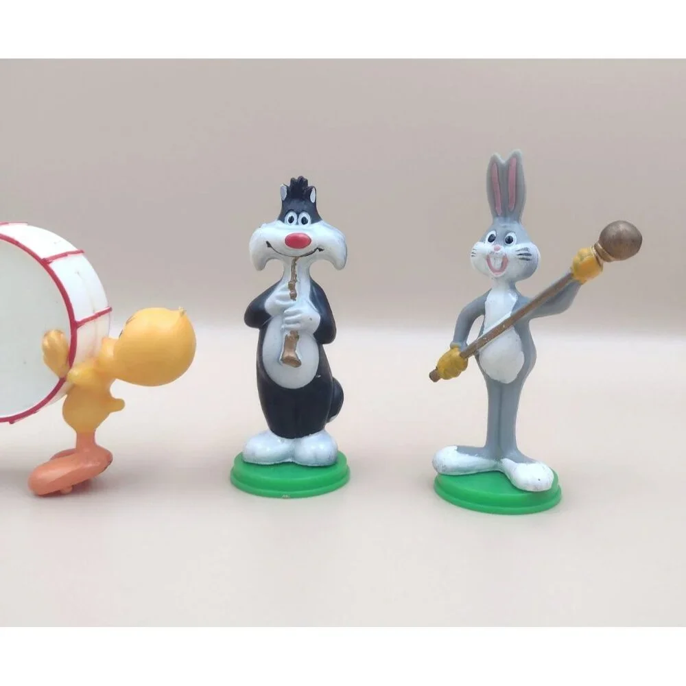 Vtg 1970 Looney Tunes Band Cake Topper Bugs Sylvester Tweety Daffy Duck Porky